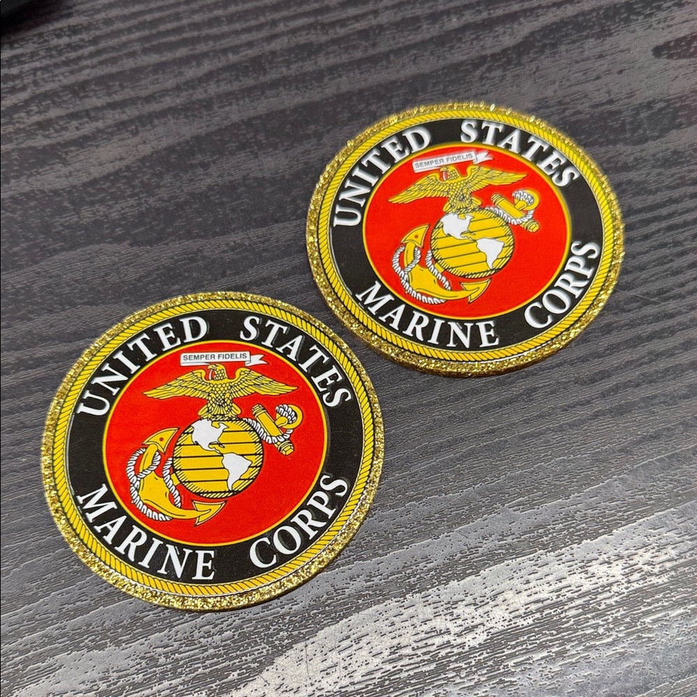 United States Marine Corps Emblem Coasters